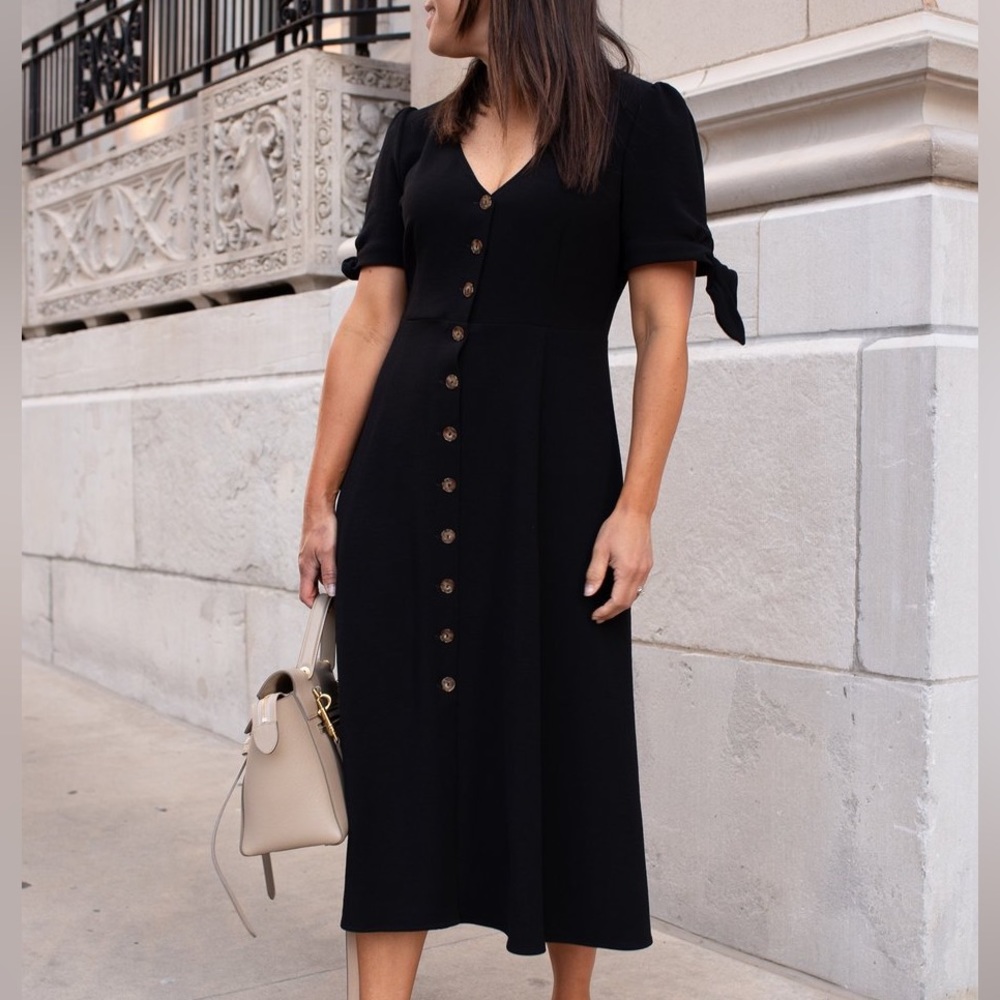 Sézane Vic Dress Black size 42 / US 10